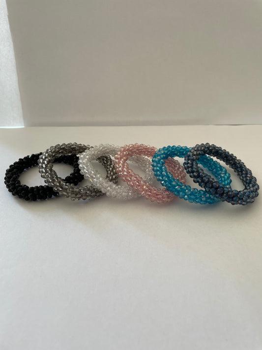 Knotband glimmend (6 kleuren)